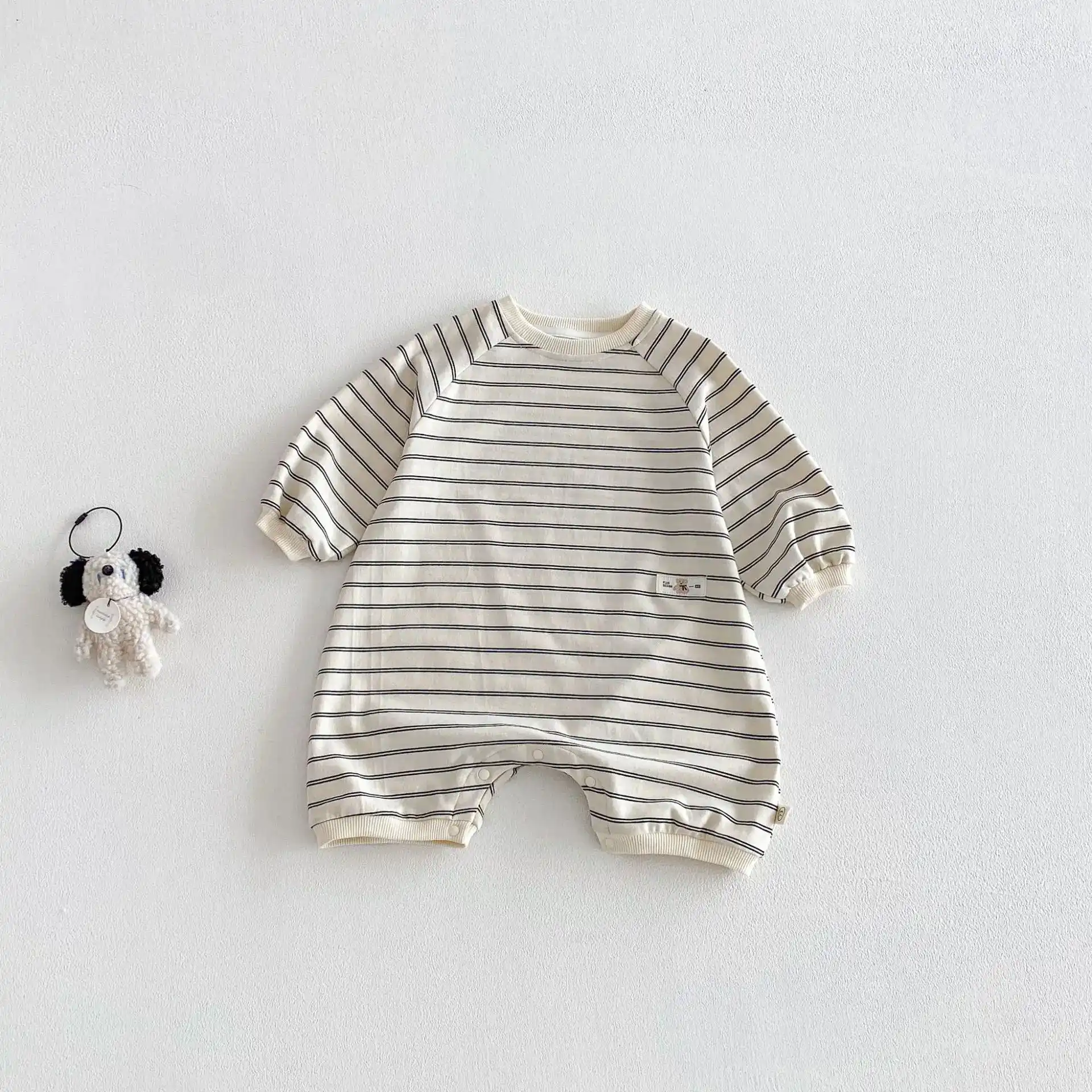 Cross-border Instagram Newborn Baby Boy Summer Striped Style