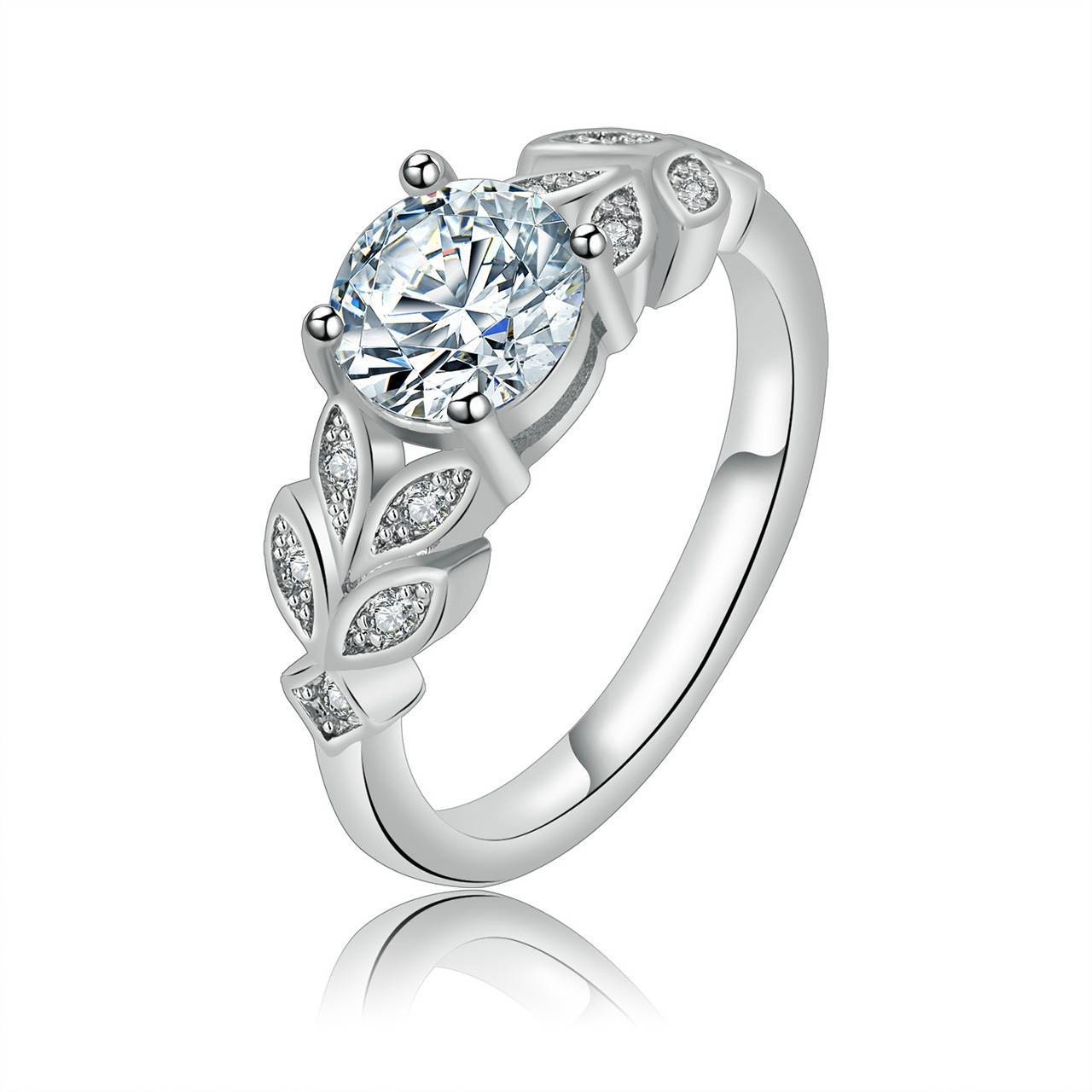 Copper Leaf Zircon Ring