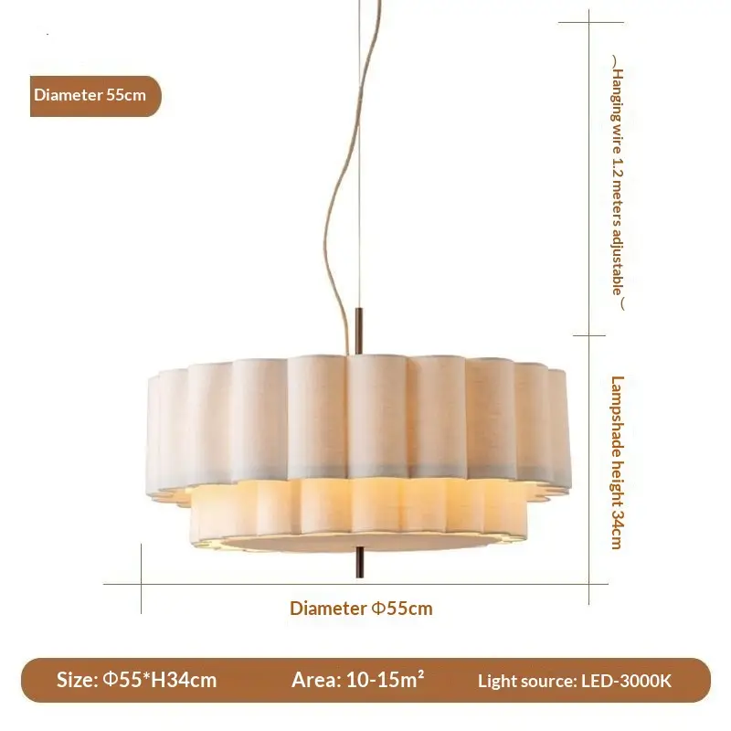 French Chandelier For Japanese-style Living Room Bedroom And Dining