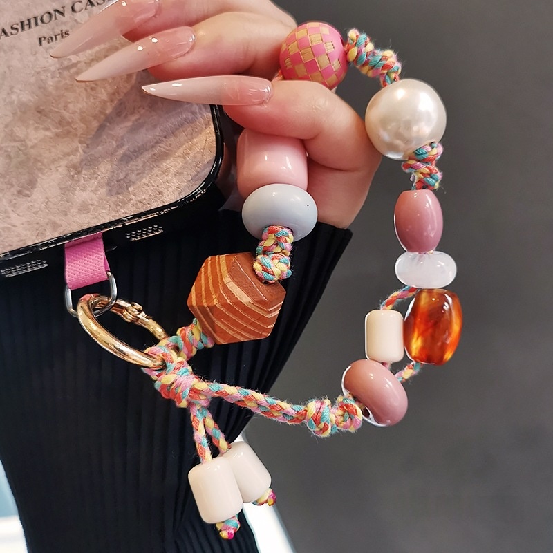 Irregular-shaped Retro-style Versatile Short Phone Lanyard