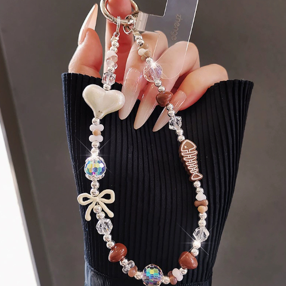 Beaded DIY Bag Charm Versatile Wrist-style Phone Accessory Lanyard