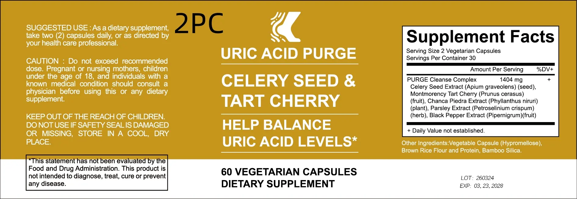 Uric Acid Washing Capsule