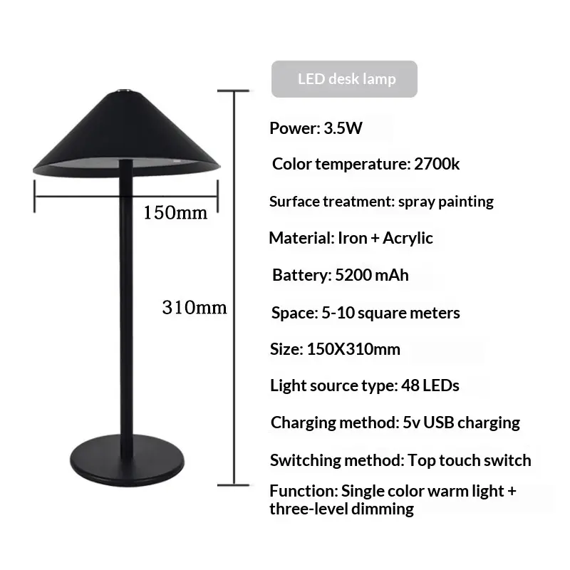 Creative Bar Hotel Bedroom Bedside Table Lamp