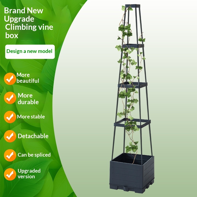 Climbing Plant Planter Balcony Vegetable Garden Box Outdoor