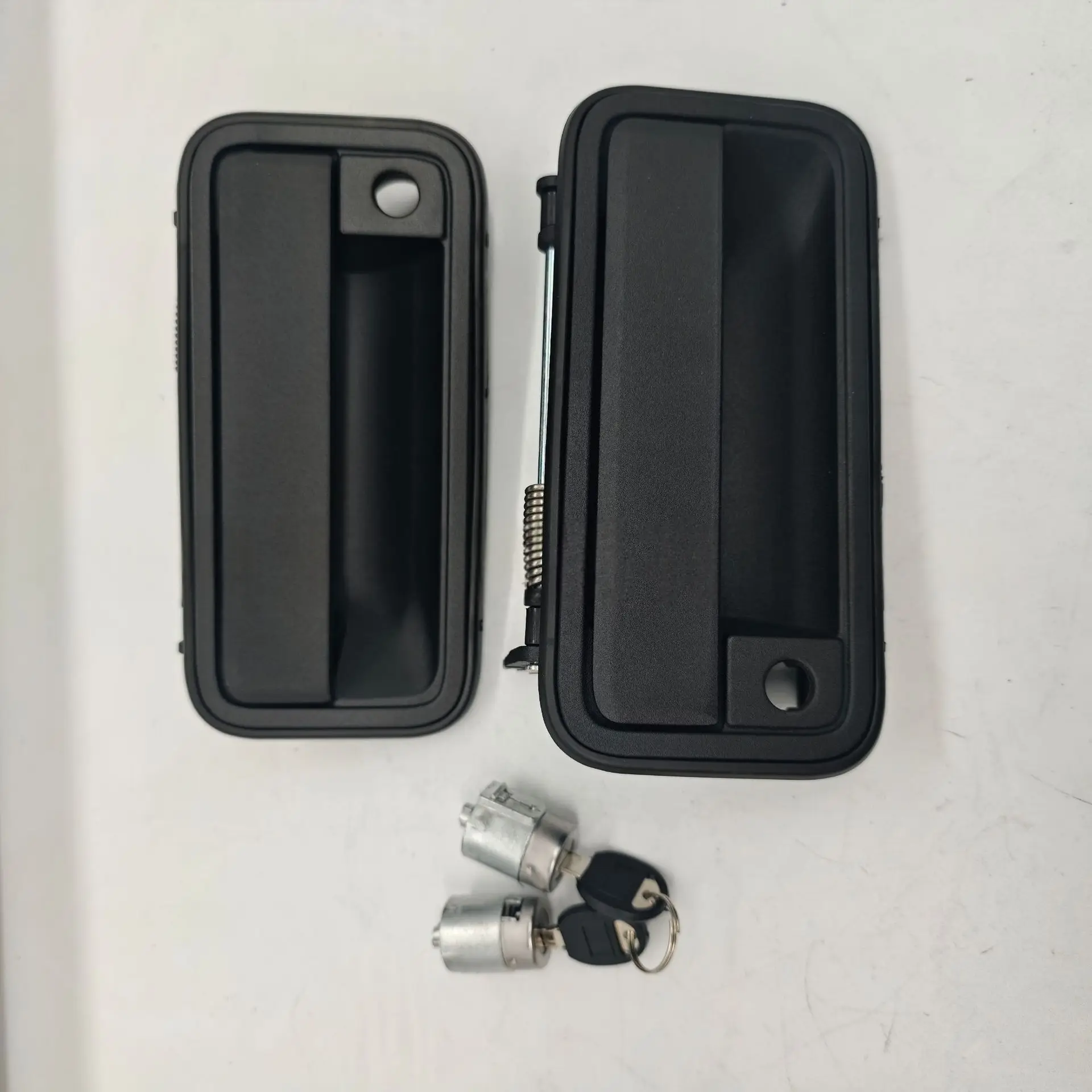 Car Exterior Door Handle With Lock Cylinder 1 Pair Per Set