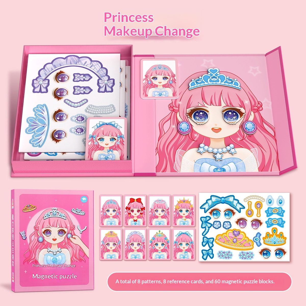 Puzzle magnétique à visages pour enfants — Jeu éducatif 240×180 mm 9