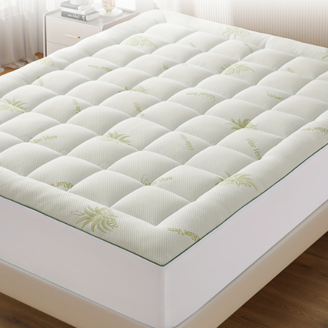 450g Aloe Vera Mattress Topper Simmons Bed Pad Soft Cushion For Home Bedroom