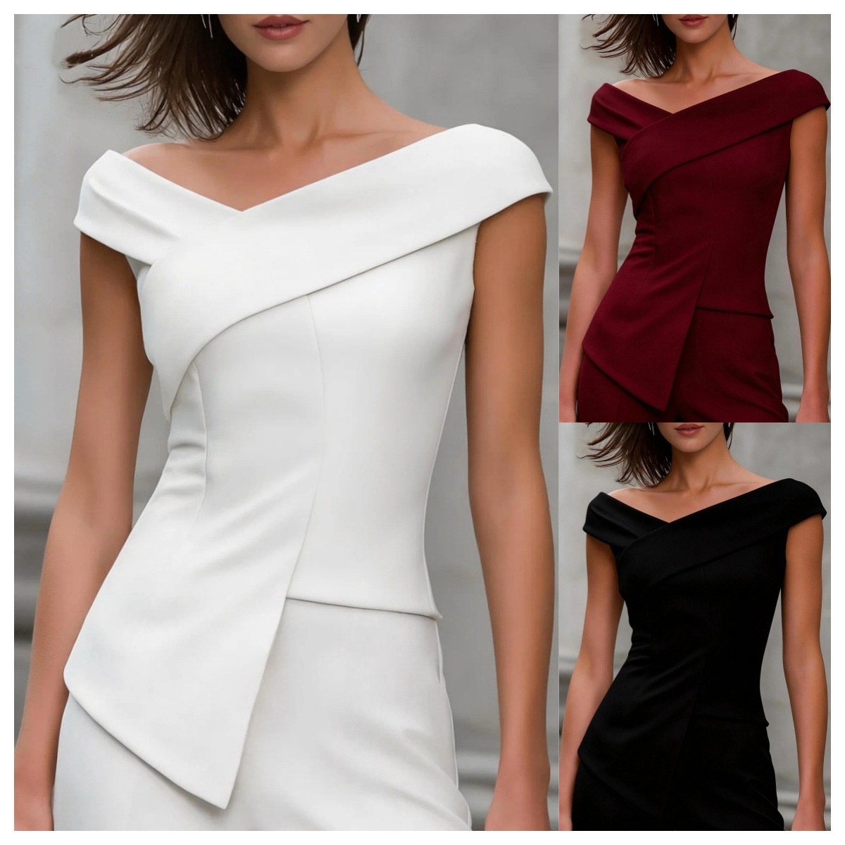 Women's off-shoulder top color options