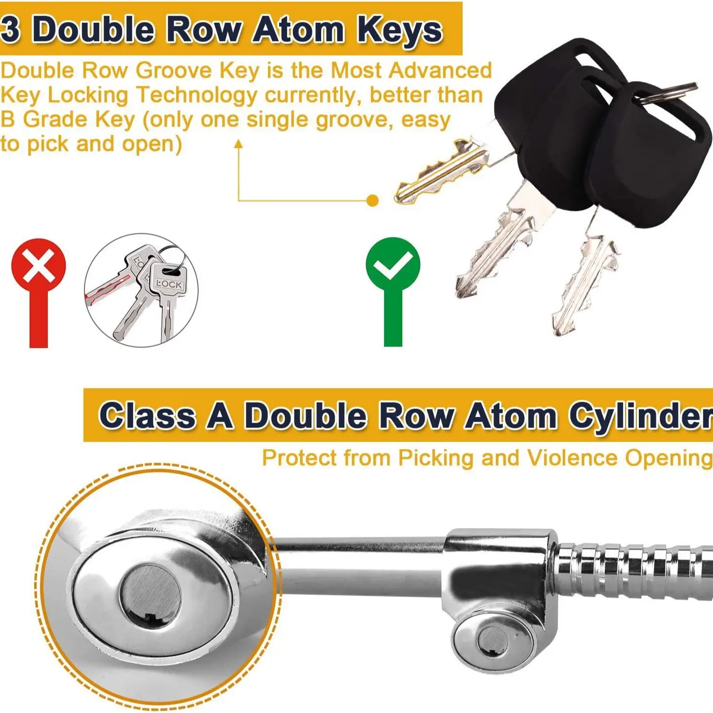 Lock Anti-theft Lock Steering Wheel For Vehicle
