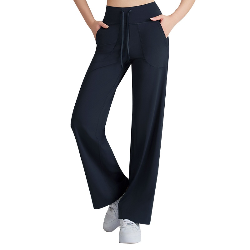 High-Waisted Wide-Leg Workout Pants | Elastic Fitness Wear Canada — view 6