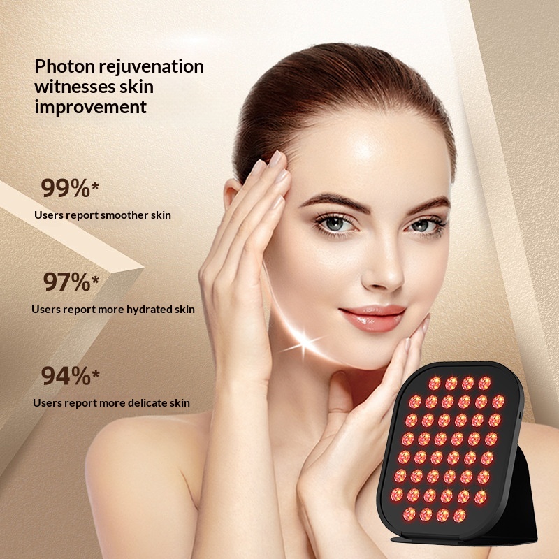 Large-panel LED Beauty Device For Red And Blue Light Therapy To Treat Acne