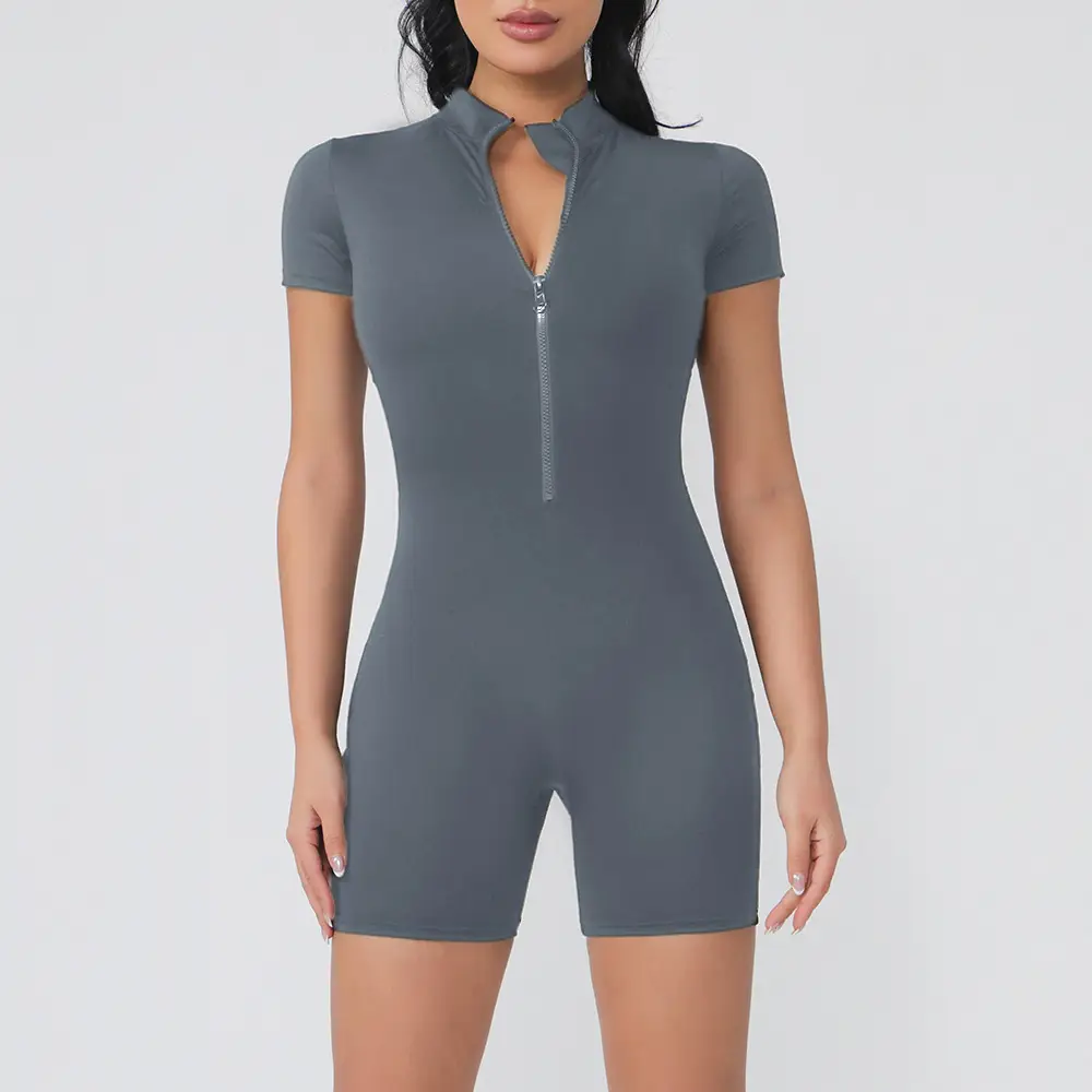 Women's Short-sleeve Yoga Bodysuit