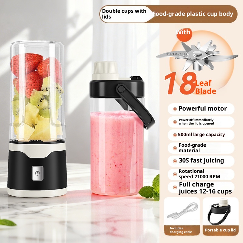 Portable USB Rechargeable Electric Juicer Cup | 500ML Blender — view 7