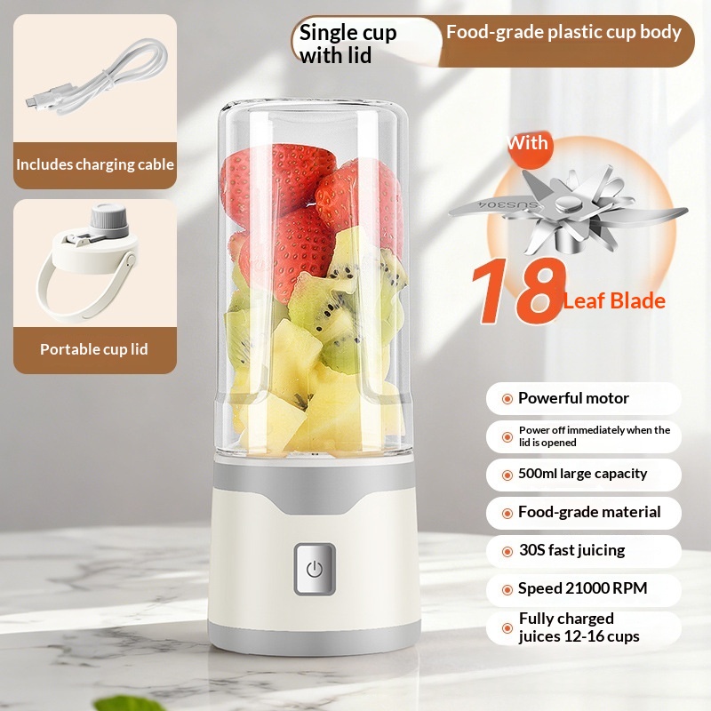 Portable USB Rechargeable Electric Juicer Cup | 500ML Blender — view 8