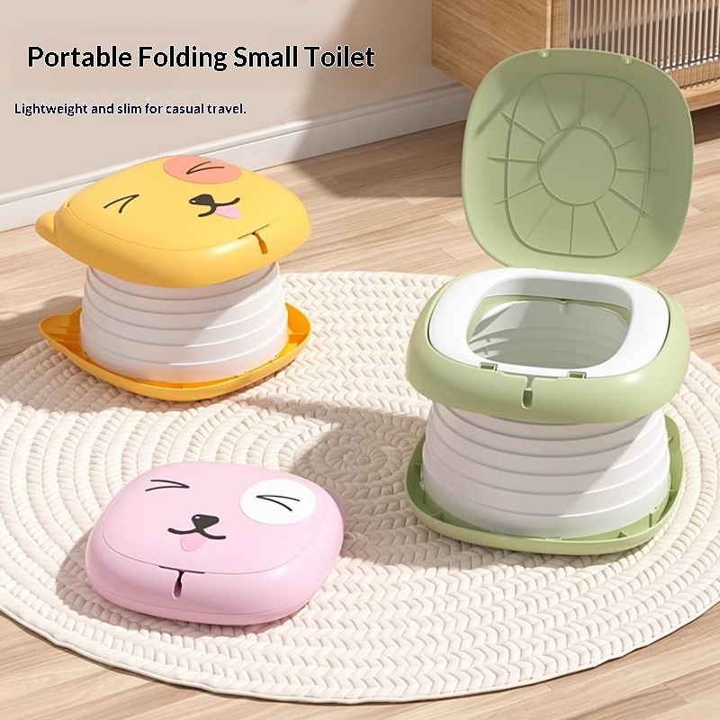 Childrens Outdoor Portable Car-Foldable Toilet Seat