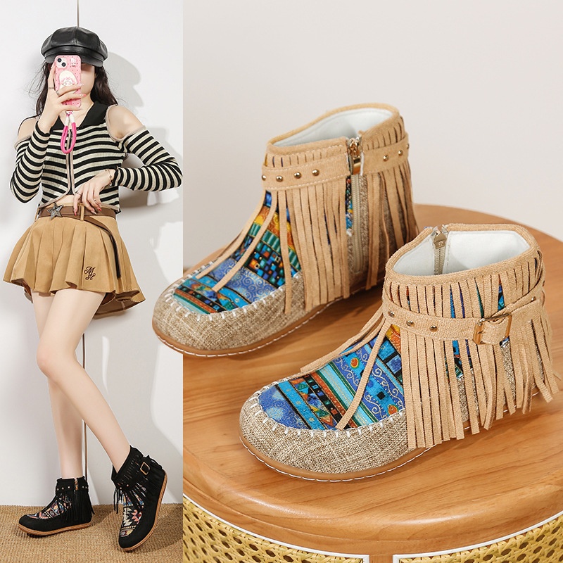 Tassel-buckle Fashion Boots, Women's Dr Martens Boots 23 9dacf356 974b 4cf1 8609 2d837bdb24ab trans