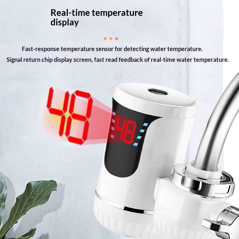 Kitchen Dual-Use Hot And Cold Instant Electric Faucet Plug-and-Play No Installation Required — foto 3