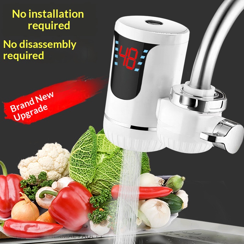 Kitchen Dual-Use Hot And Cold Instant Electric Faucet Plug-and-Play No Installation Required — foto 2