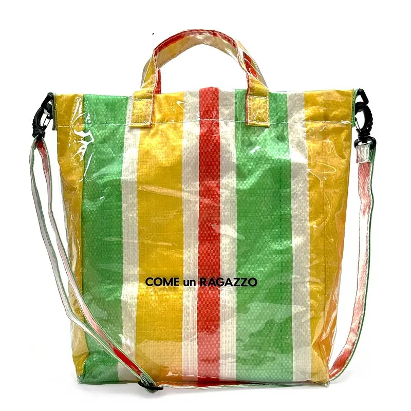 PVC Detachable Crossbody Woven Clutch Bag