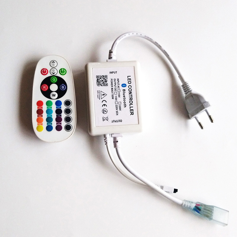 High-Voltage Wireless LED Strip Smart Bluetooth App Controller RGB
