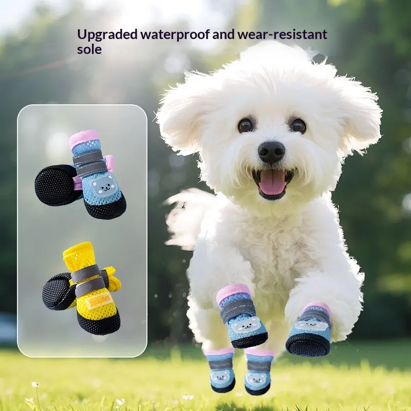 Dog Shoes Summer Breathable Mesh Non-Slip