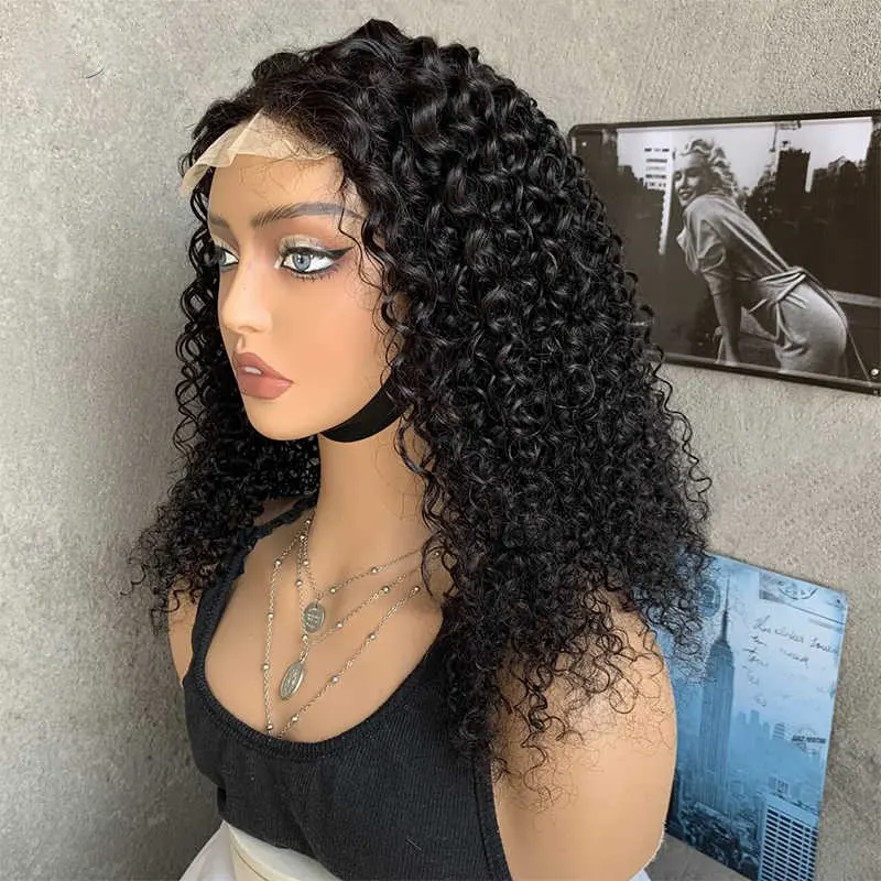 African 4X4 Kinky Curly Blend Hair Lace