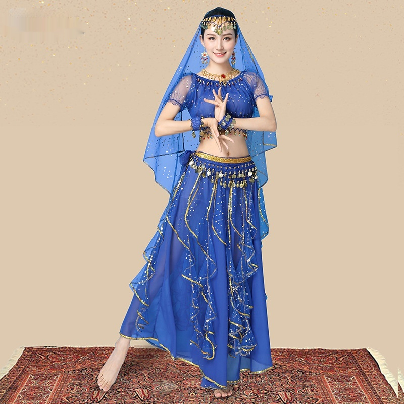 Indian Dance Performance Costume, Ethnic Womens Belly Dance