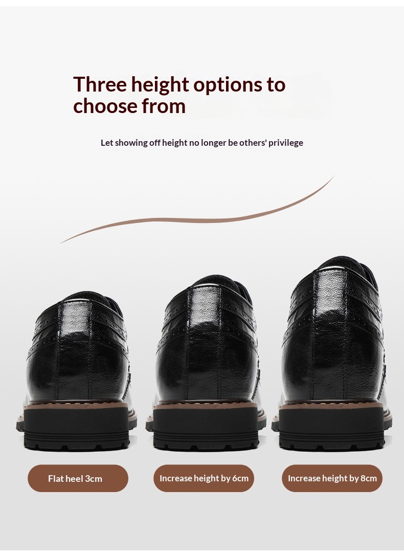 Bullock Men's 8cm Height-increasing Derby Shoes 22 36132a31 ed85 42c2 b4df 872bc21dbf6c trans