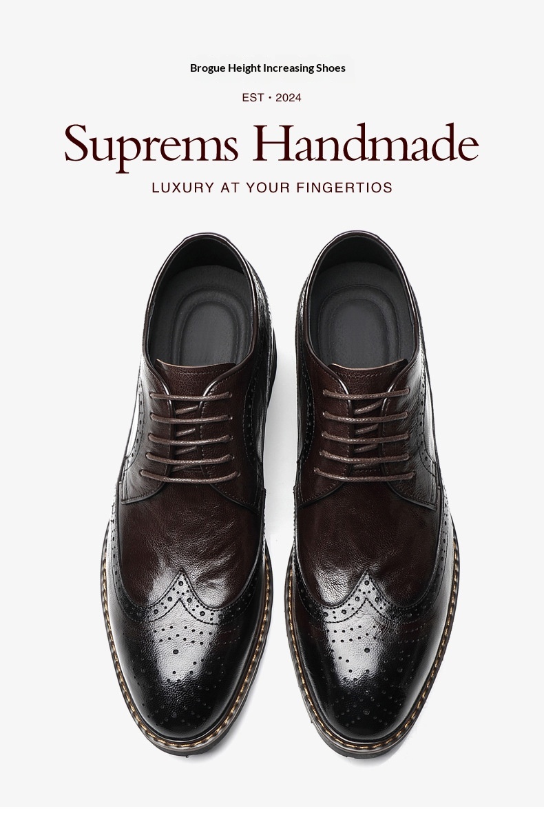 Bullock Men's 8cm Height-increasing Derby Shoes 16 ef76b89e 2de4 4751 b32e d83af1b32eb0 trans