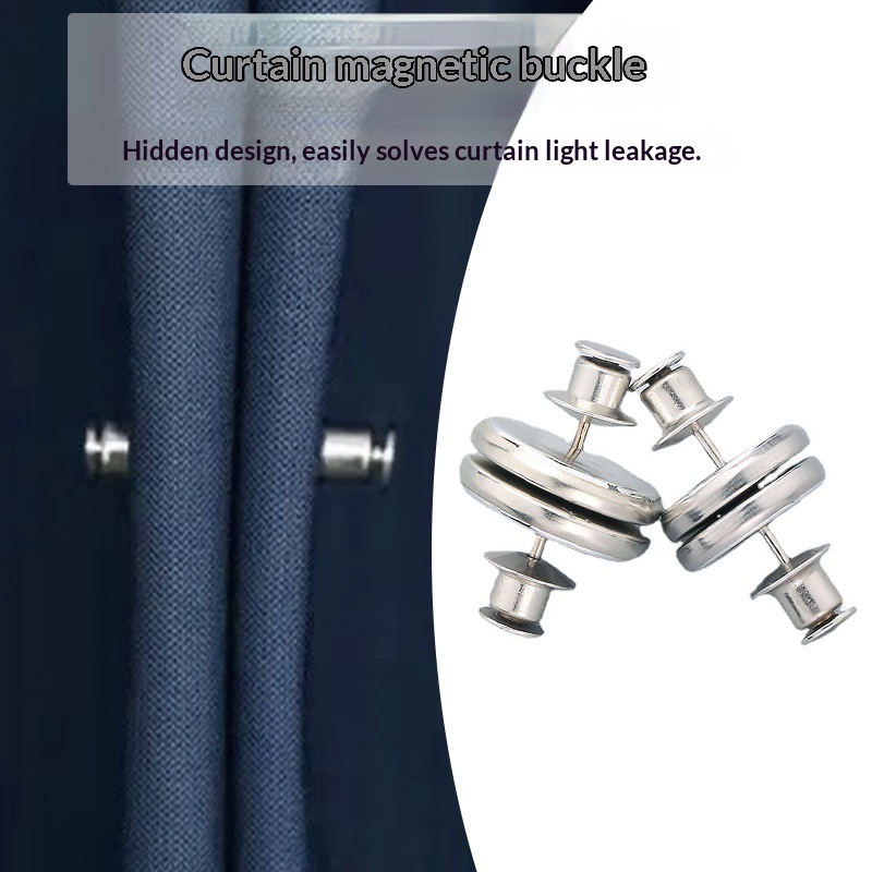 Household Multi-Functional Leak-Proof Curtain Holder With Magnetic Closure Straps