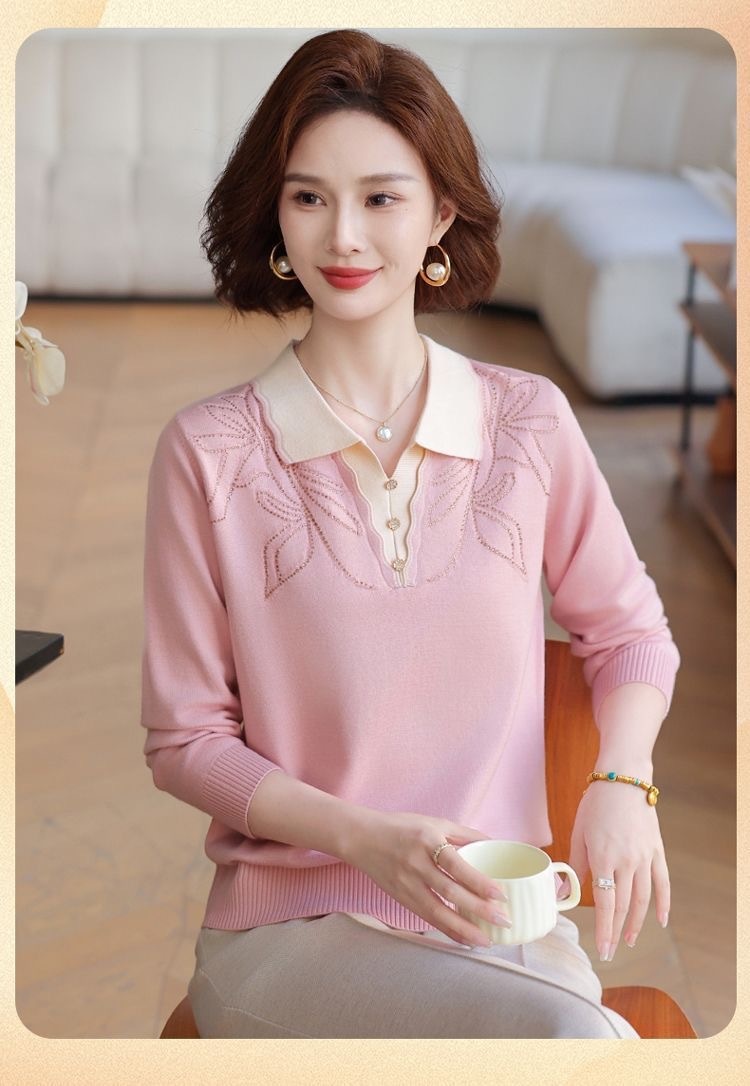 Thick Ribbed Pullover Knit Sweater for Loose Fit, Long Sleeve
