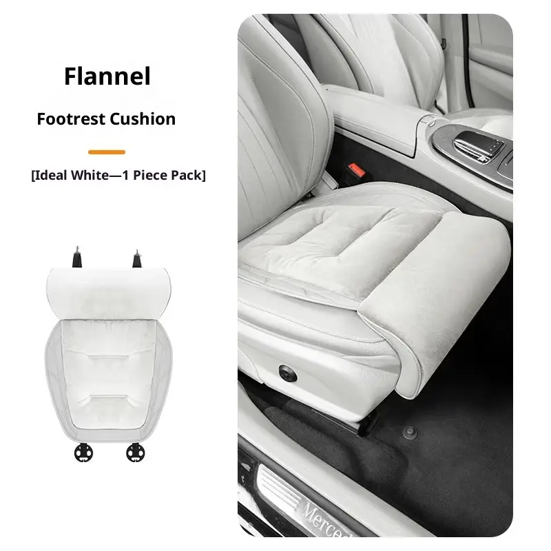 Car Plush Seat Cushion Winter Thickened Warm Seat Cushion One-Piece Leg Rest Seat Cover