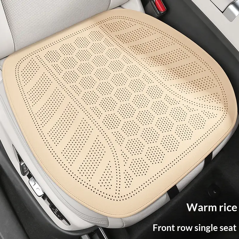 Four-Season Universal Ultra-Thin Suede-Look Three-Piece Car Seat Cushion Set