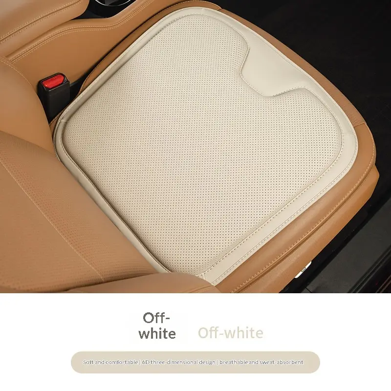 Single-piece Napa Leather Breathable Car Seat Cushion