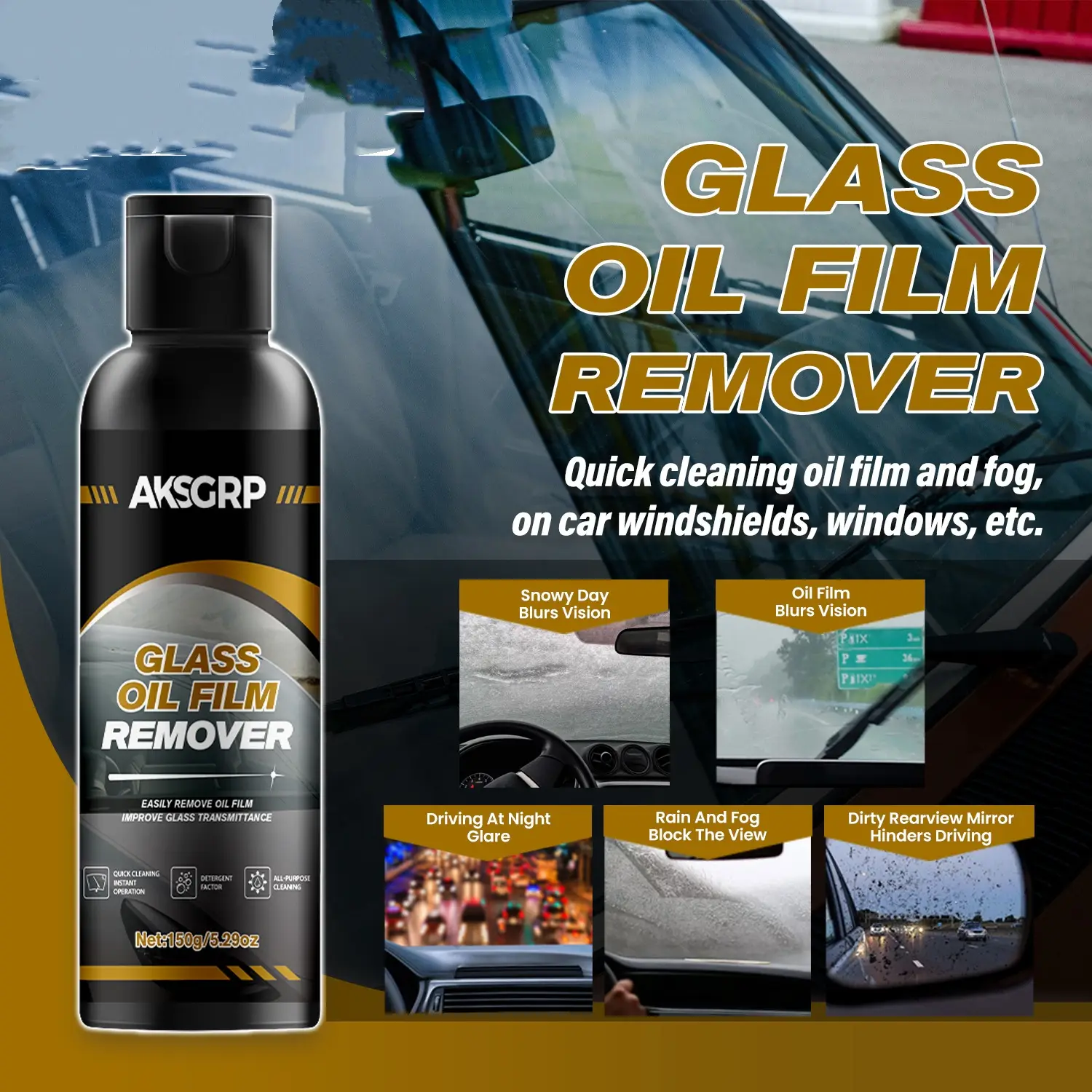 High-Efficiency Glass Film Removal Cleaner