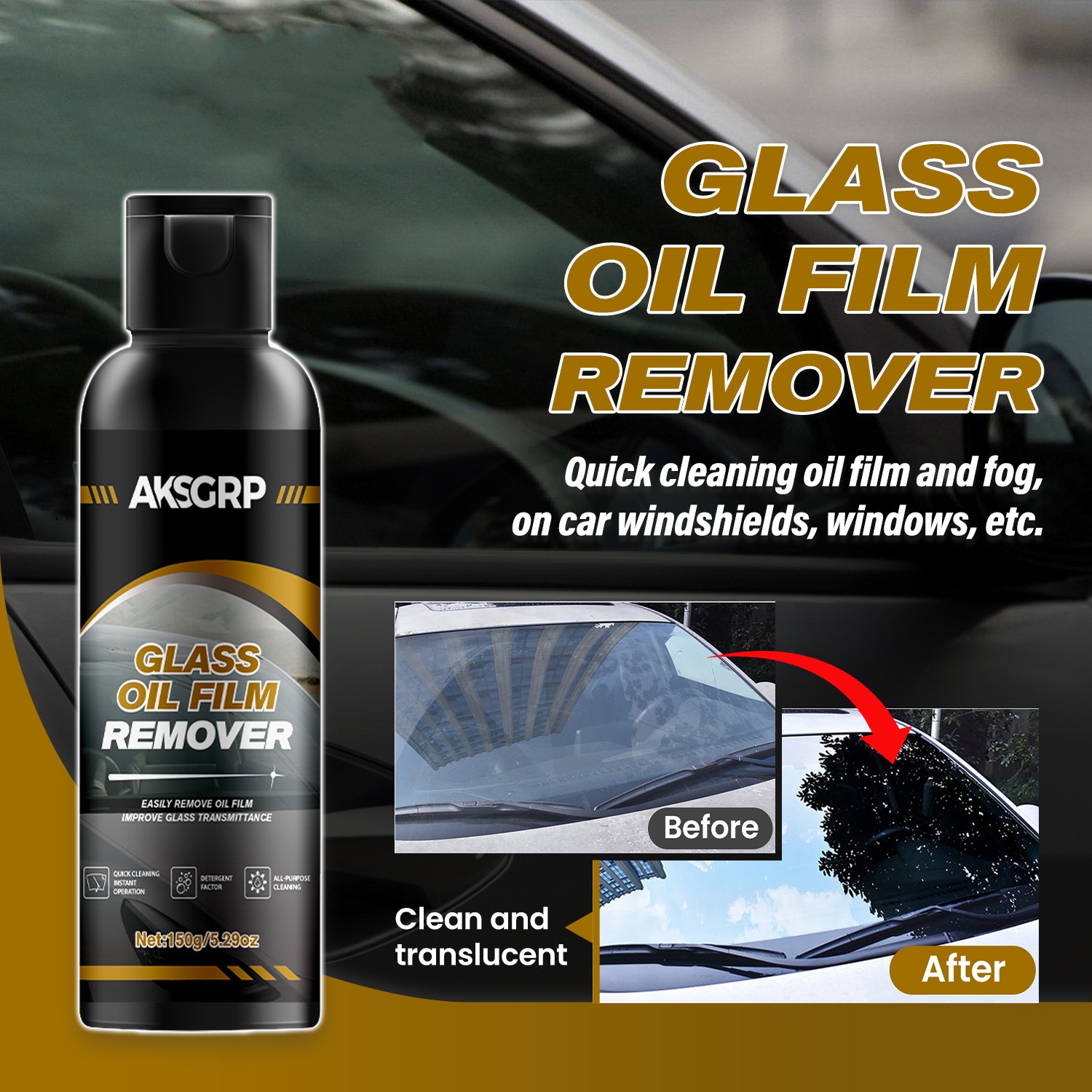 High-Efficiency Glass Film Removal Cleaner