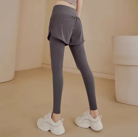 Solid Color Casual High-waisted Loose-fit Womens Pants