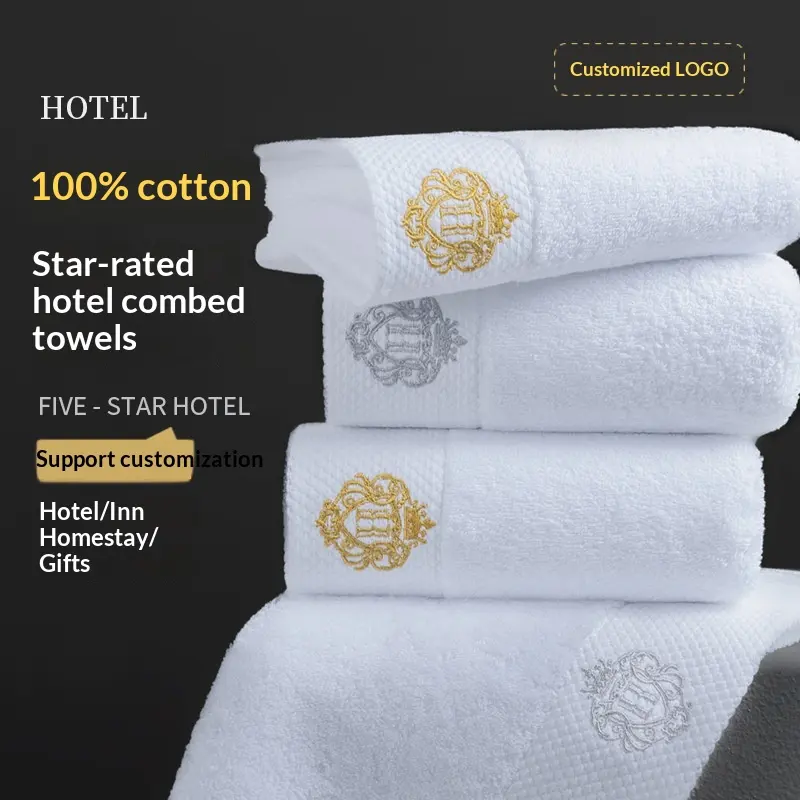 Five-star Hotel Towels And Bath White Pure