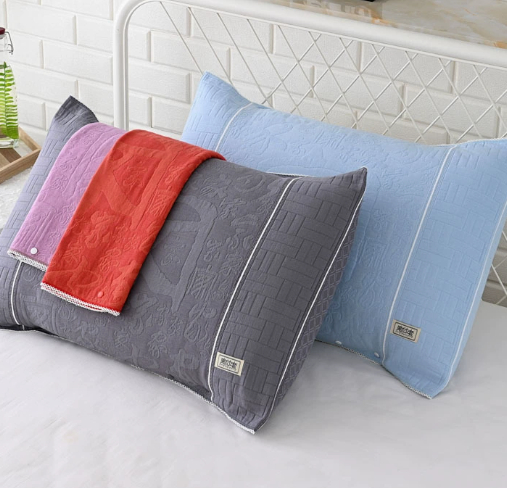 Cotton Gauze Pillowcase With Buckle Adjustable