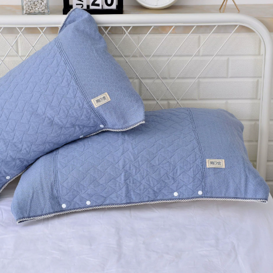 Cotton Gauze Pillowcase With Buckle Adjustable