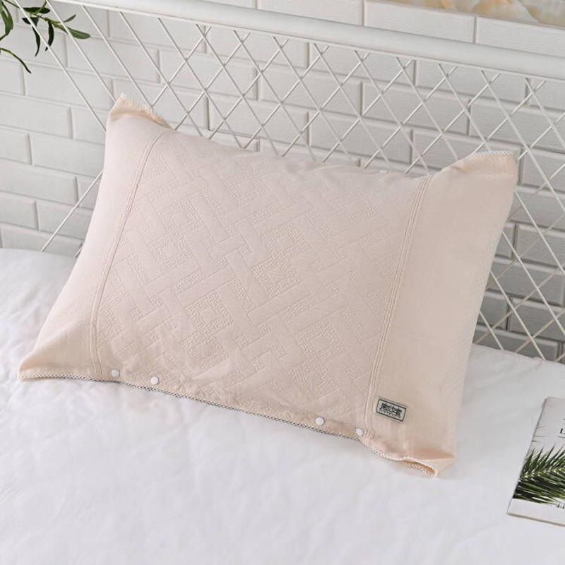Single-person Pure Cotton Pillow Cover All-cotton Jacquard Anti-drool Pillowcase