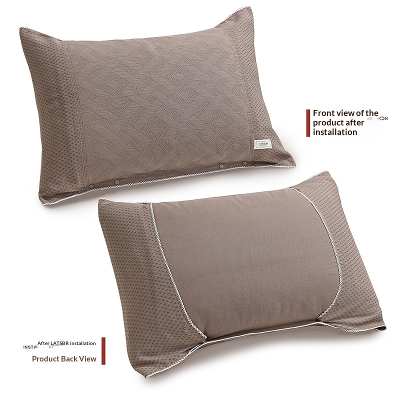 Single-person Pure Cotton Pillow Cover All-cotton Jacquard Anti-drool Pillowcase
