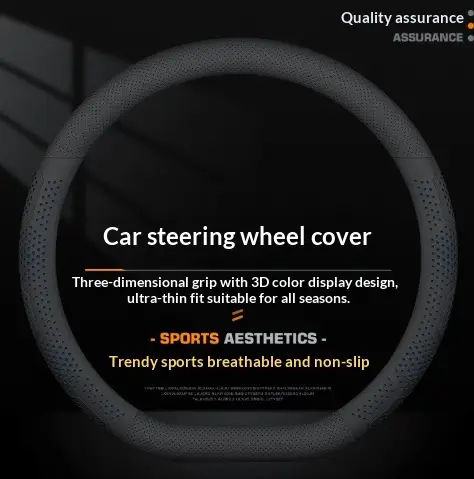 Car Steering Wheel Cover Ultra Thin Non Slip Breathable And Wear Resistant