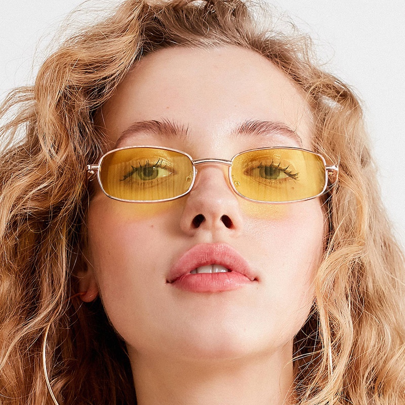 New Metal Small Square Frame Sunglasses