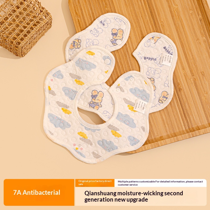 Bibs For Babies Waterproof Class A Pure Cotton