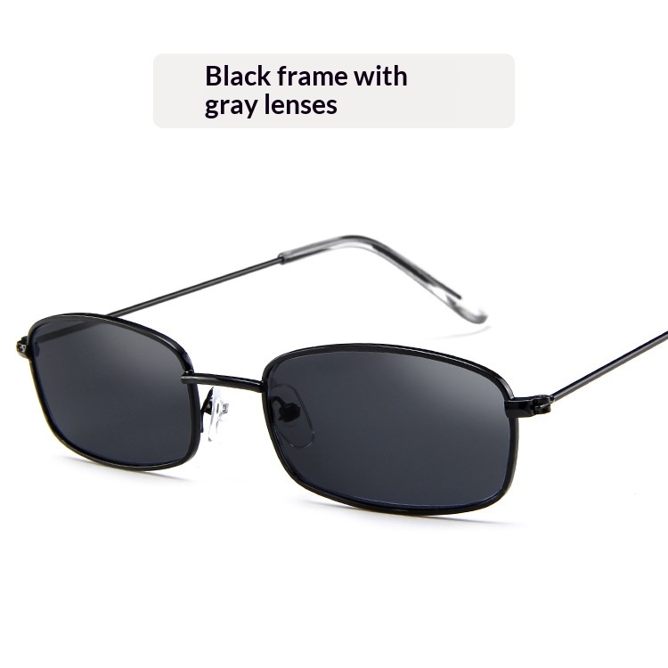 New Metal Small Square Frame Sunglasses