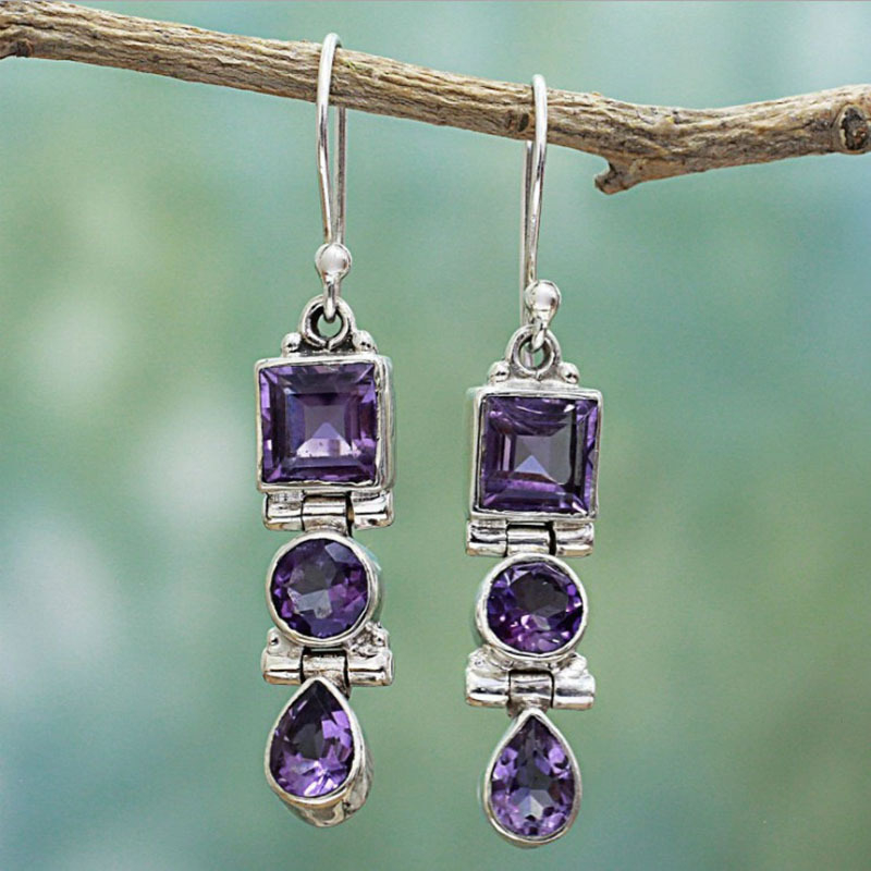 Stylish Vintage Oval Earrings for Women