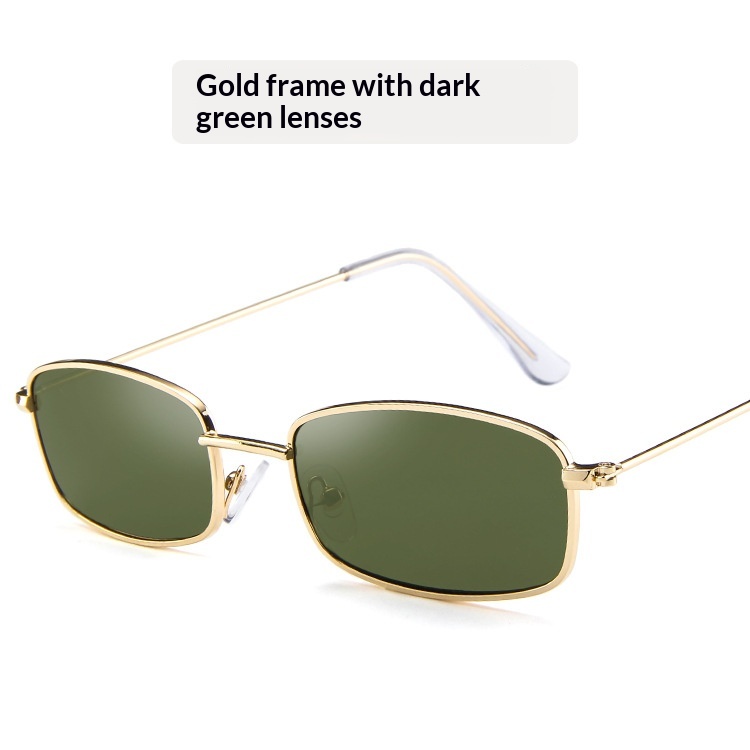 New Metal Small Square Frame Sunglasses