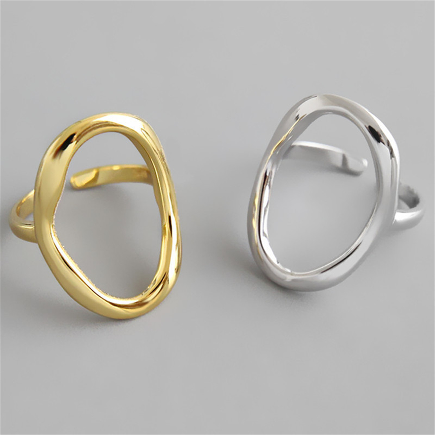 Irregular Hollow Ring Female Simple Creativity