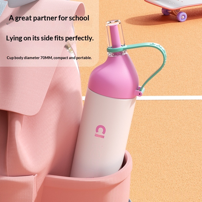 Thermal Mug With Straw Large Capacity Specially For Students Going To School